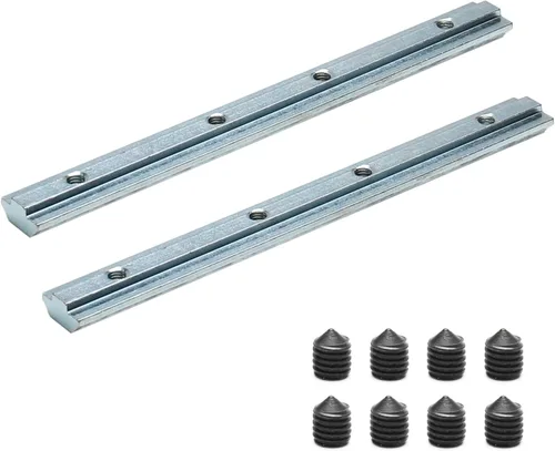 Miniatura 13 de Soporte de esquina recto interior conector de ranura de acero al carbono 3.94x0.39x0.20 pulgadas (LxWxT) Perfil de extrusión conectar piezas