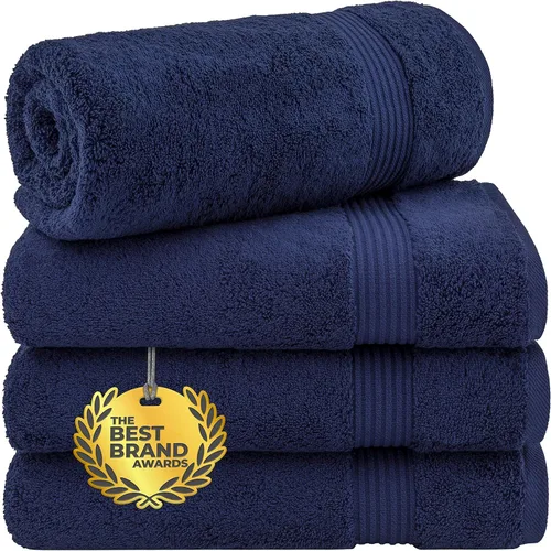 Miniatura 46 de Cotton Paradise - Juego de 4 toallas de mano para baño, 100% algodón turco, toallas suaves y absorbentes para la cara, toallas de mano color gris