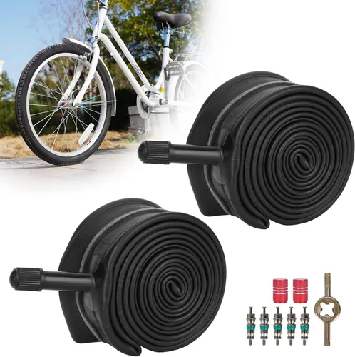 Miniatura 9 de RUTU Tubo de bicicleta de 20 pulgadas de 20 x 1.125/1.50/1.75/2.50/3.0/3.5/4.0 con accesorio de instalación, tubo de bicicleta de 20 pulgadas con 2