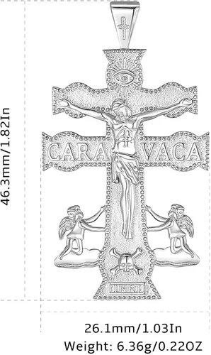 Miniatura 207 de CELESTIA Medallas de plata de ley 925 San Miguel/San Cristóbal/San Benito/San Gabriel/Virgen María/Jesús/Caravaca/Metatrón/Sello de los Siete