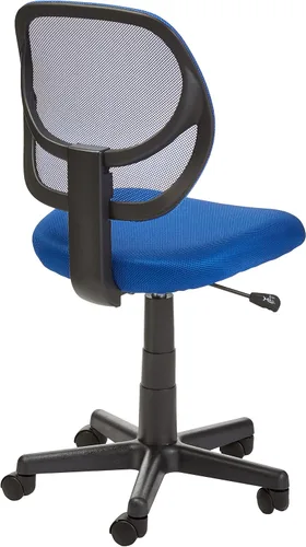 Miniatura 6 de Amazon Basics Silla de escritorio de la oficina de tareas de la computadora de atrás con ruedas giratorias - azul