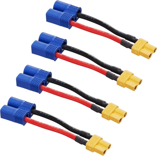 Miniatura 9 de Conector hembra 10AWG Ec5 a SAE, paquete de 2 cables SAE a EC5 de alimentación automotriz, adecuado para batería solar de coche, 5.9 in