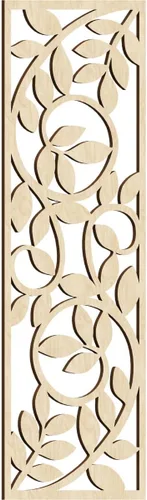 Miniatura 107 de 9 3/8"W x 24 3/8"H x 1/4"T Utica Decorativo Fretwork Madera Paneles de Pared, Abedul