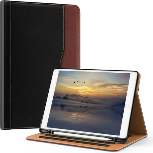 Miniatura 13 de OKP Funda para iPad de 9ª generación 2021/8ª generación 2020/7ª generación 2019 de 10.2 pulgadas, funda con visión multiángulo, cuero PU con soporte