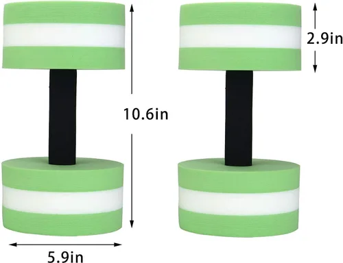 Miniatura 2 de Pesas de agua deportivas para ejercicio de piscina, equipo de aeróbicos acuáticos, juego combinado de mancuernas de ejercicio acuático de alta