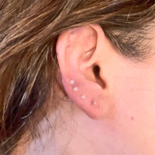 Miniatura 3 de Anillo de nariz transparente Bioflex, aretes de nariz en forma de L, sacacorchos para la nariz, piercing para el cuerpo, conjunto de joyas