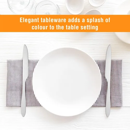 Miniatura 5 de Nuenen Juego de 100 cuchillos de cena, 8.3 pulgadas, cuchillo de mantequilla duradero de acero inoxidable, mesa dentada, cubiertos para carne