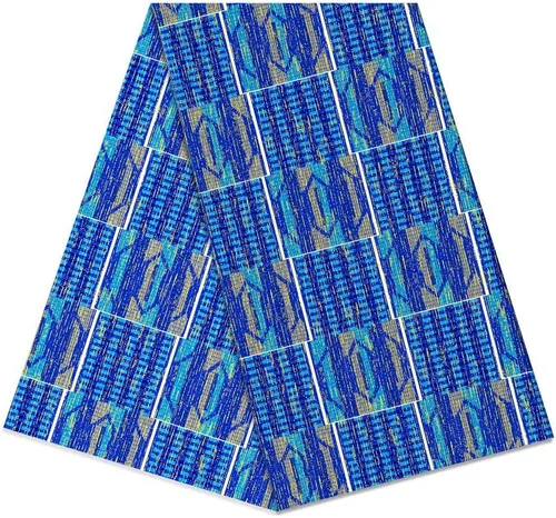 Miniatura 20 de Patrón africano de cera Ankara imprime tela 6 yardas 100% algodón cera paño para vestido de fiesta y telas de tapicería DIY LB041