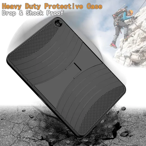 Miniatura 5 de EpicGadget Funda híbrida resistente para Amazon Fire HD 8 / Fire HD 8 Plus (12ª generación, lanzada en 2022) con función atril + 1 protector
