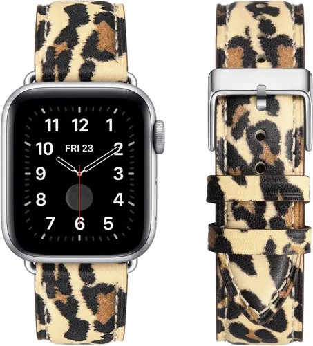 Miniatura 13 de Bandas cuadradas compatibles con Apple Watch de 38 mm, 40 mm, 41 mm, 42 mm, 44 mm, 45 mm, 49 mm, correa de muñeca de cuero genuino para iWatch SE