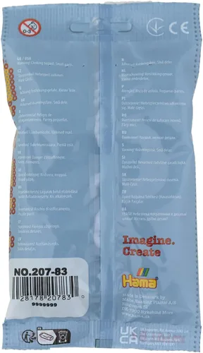 Miniatura 2 de Hama Perlen 207-83 - Bolsa para planchar con 1000 cuentas midi para manualidades con diámetro de 0.197 in en gasolina, diversión creativa para Azul