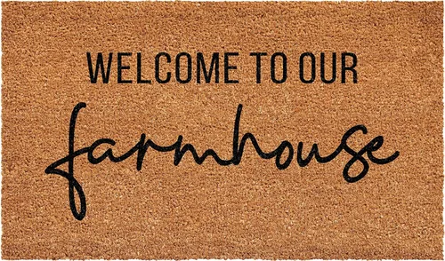 Calloway Mills Bienvenido a nuestro felpudo de granja de 17 x 29 pulgadas