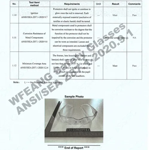 Miniatura 7 de WFEANG Gafas de seguridad – Gafas protectoras transparentes con ANSI Z87.1, resistentes a arañazos e impactos, protección ocular para el trabajo