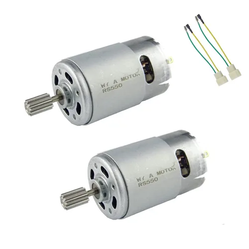 CHANCS Motor de engranajes magnético 550 12V DC 40000RPM caja de cambios accesorios para control remoto coche niños RC coche 2 unids 2-2 pzas