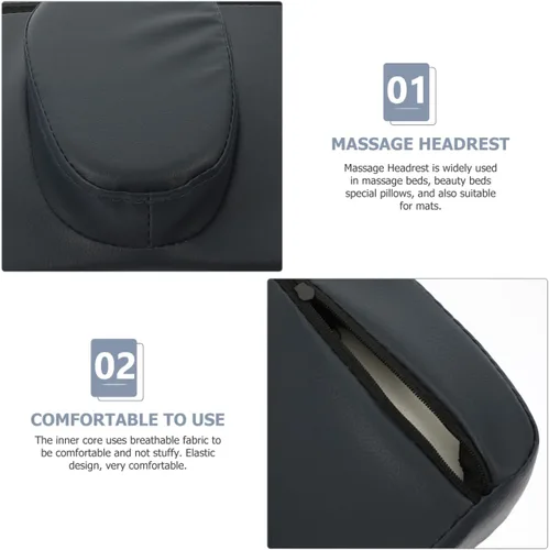 Miniatura 4 de Beavorty Almohada de masaje para masaje, cuna de masaje, mesa de masaje, reposacabezas de repuesto ajustable, almohada elástica de espuma