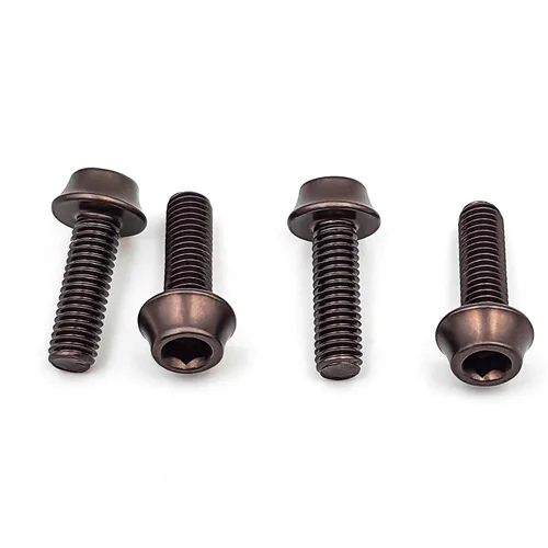 Miniatura 7 de ONIPAX Pernos de jaula de aluminio para botella de agua M5 x 0.630 in Paquete de 4 piezas (negro)