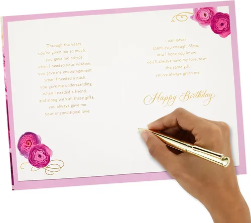 Miniatura 6 de Hallmark Tarjeta de cumpleaños para mamá (Me has dado tanto)