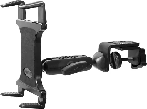 Miniatura 2 de ARKON Mounts TABRM086 - Soporte de tableta de alta resistencia con agarre delgado, ajuste universal para tableta, abrazadera en C maciza, ángulo