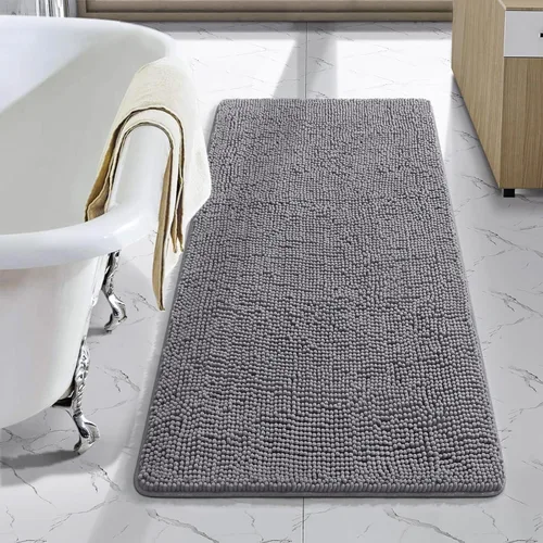 Miniatura 13 de LOCHAS Alfombra de Baño de Lujo Lanuda Tapete de Baño 24 x 17 Pulgadas, Alfombras de Baño Lavables Antideslizantes para Baño y Ducha, Alfombras