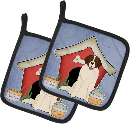 Miniatura 107 de Caroline's Treasures BB2894PTHD Dog House Collection Chow Chow Chow - Par de soportes para ollas, 7.5HX7.5W, multicolor 4-Azul