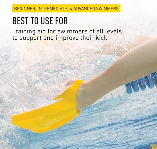 Miniatura 5 de FINIS Edge - Aletas de natación para hombres y mujeres, aletas de entrenamiento 100% de silicona, fortalecen y resisten las piernas