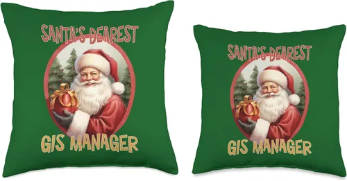 Miniatura 3 de GIS MANAGER Gifts GIS Manager - Almohada de Navidad, 16 x 16 pulgadas, multicolor
