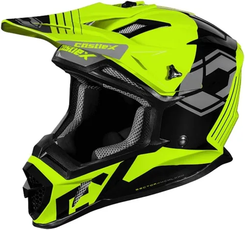 Miniatura 6 de Castle X CX200 - Casco de moto Sector (Negro - Pequeño)
