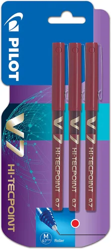 Miniatura 11 de Pilot V7 Hi-Tecpoint - Bolígrafo de punta de 0.028 in, color azul, caja de 12