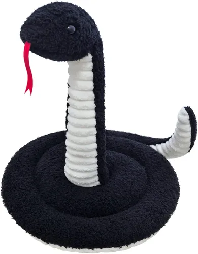 Miniatura 11 de Juguete de peluche negro de serpiente de peluche, suave juguete de peluche para niños y niñas, regalos para niños o novia, 17 pulgadas