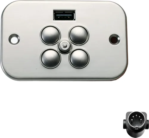 Miniatura 6 de Silla reclinable eléctrica Raffel Systems 5 botones 5 Pin Control de mano Modelo CTR UR2 08 BA Reemplazo con USB