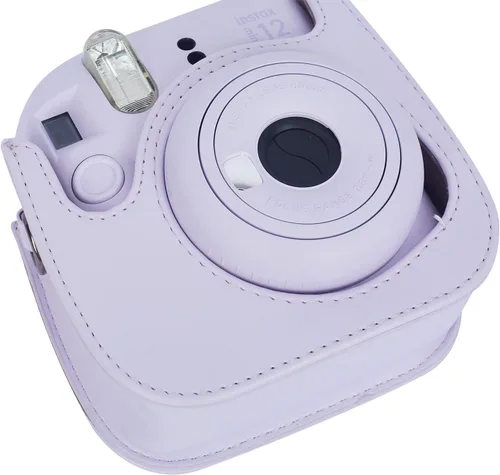 Miniatura 5 de Instant Mini 12 Funda Protectora para Cámara para Fujifilm Instax Mini 12/11, Bolsa de Cámara de Cuero PU Premium con Bolsillo y Correa Removible