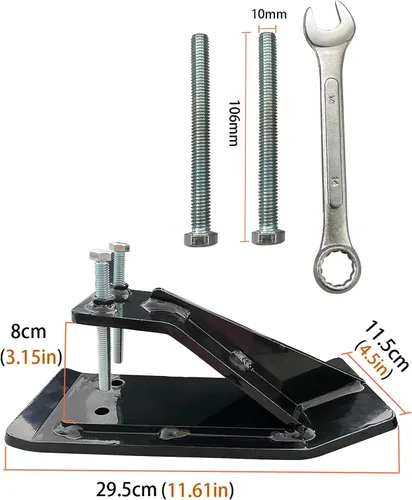 Miniatura 2 de Protector de cubo de tractor, 2 protectores de borde de esquí, protector antideslizante para césped y peluquería de césped, protector de borde