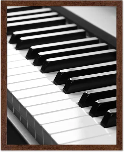 Miniatura 7 de Poster Master Póster de teclado de piano, impresión de piano, impresión de fotografía, arte en blanco y negro, diseño de música de instrumentos