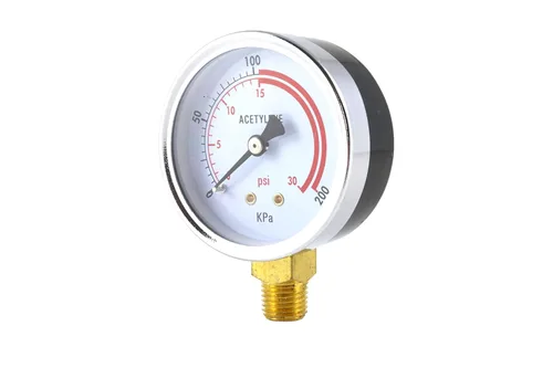 Miniatura 2 de SÜA - Manómetro de baja presión para regulador de acetileno 0-30 psi - 2.5 pulgadas