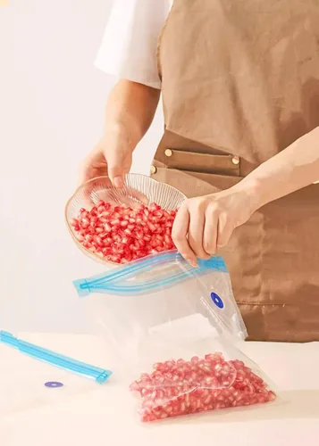 Miniatura 6 de Sous Vide - Bolsas reutilizables sin BPA con sellado al vacío para almacenamiento de alimentos, congelación, bolsa de almacenamiento al vacío