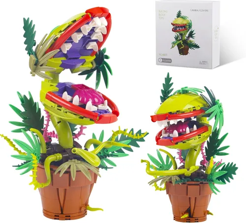 322 PIEZAS Horribles Audrey Las 2 Plantas Piraña Flores Caníbales Juguetes de Construcción de Modelo Compatibles con Lego Tamaño, Únicas Flores