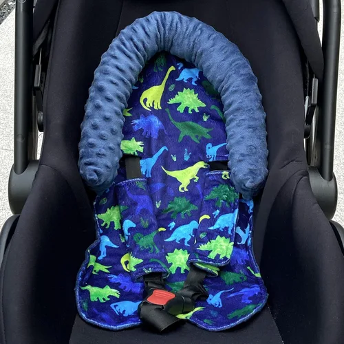 Miniatura 2 de TANOFAR Soporte para la cabeza del asiento de automóvil para bebé, inserto de asiento de automóvil infantil para niños, cojín suave para asiento