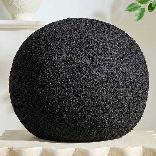 Miniatura 9 de Almohada de Bola de 11.8 Pulgadas, Almohadas Redondas Nórdicas de Lanzar Bouclé, Almohada de Bola con Forma de Esfera, Almohada Decorativa Redonda