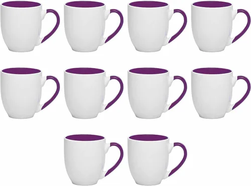 Miniatura 9 de Juego de 1 tazas de café grandes estilo bistro personalizadas de 16 onzas, paquete personalizado a granel, perfectas para café, té, expreso, cacao