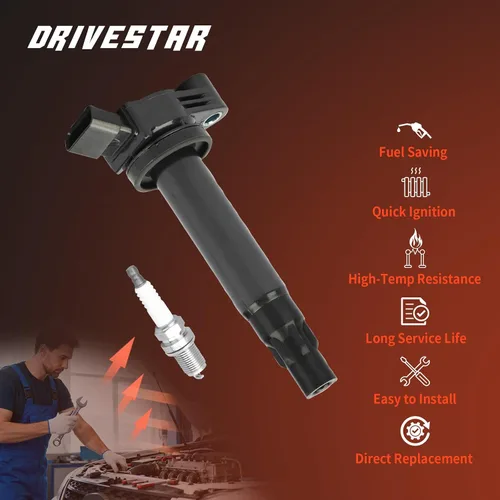 Miniatura 3 de Paquete de bobinas de encendido de bujías de iridio UF506 para Toyota Camry 2004-2006, Sienna 2004-06, Highlander Solar 2004-2010, 2004-2006