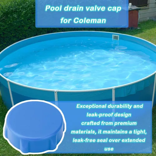 Miniatura 6 de P01006 - Cubierta de válvula de drenaje compatible con piscinas Coleman P6H1158ASS16 y Bestway, cubierta de válvula de drenaje de piscina, azul
