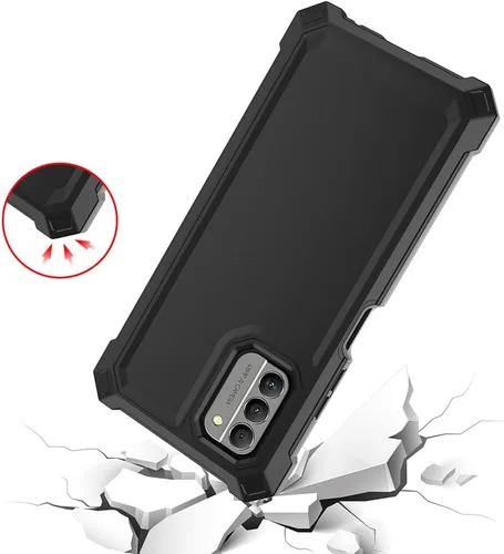 Miniatura 4 de Funda para Nokia C300/Nokia G100 con protector de pantalla, funda para teléfono Nokia C300 N155DL, protección de cuerpo completo frontal y trasera