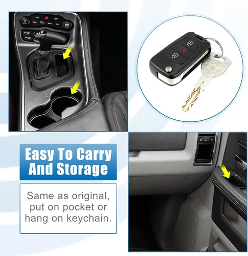 Miniatura 6 de X AUTOHAUX 3 botones Flip Car entrada sin llave control remoto reemplazo llavero proximidad Smart Fob NYOSEKSAM11ATX para Kia Sportage 2012-2013