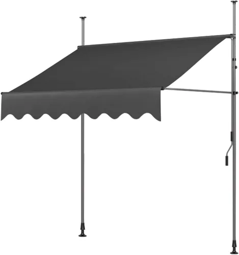 Miniatura 11 de toldo retráctil para patio exterior, toldos de patio para sombra y lluvia, toldo retráctil manual para patio, toldos portátiles de 13.12 pies, beige