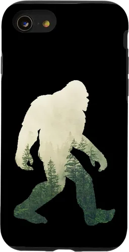 Miniatura 18 de iPhone 12 Pro Max Bigfoot figura Sasquatch Yeti Nature doble caso de exposición