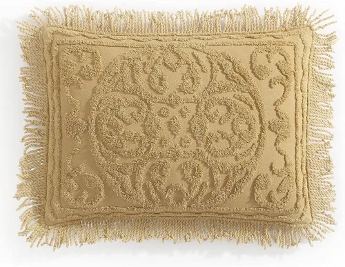 Miniatura 22 de Beatrice Home Fashions Colcha de Chenilla con Medallón, Full, Blanco