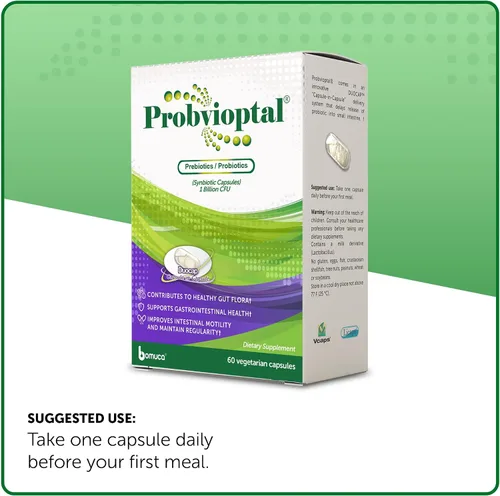 Miniatura 4 de Vivioptal Vitamins Probvioptal, 60 cápsulas, probióticos y prebióticos, Duocap, 1 mil millones de UFC, sin gluten