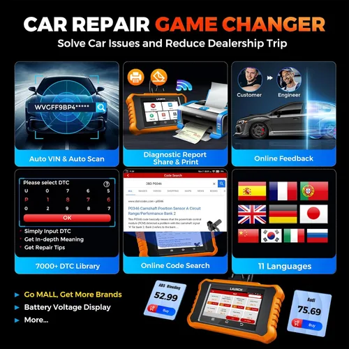 Miniatura 6 de LAUNCH Creader Elite V2.0 para escáner Land Rover Jaguar OBD2, herramienta de diagnóstico de sistemas completos bidireccionales, todos los servicios