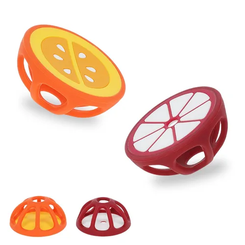 Miniatura 9 de Mordedores de silicona de mangostán y sandía, juguetes de dentición para bebés, artículos esenciales para recién nacidos, diseño fácil de sostener