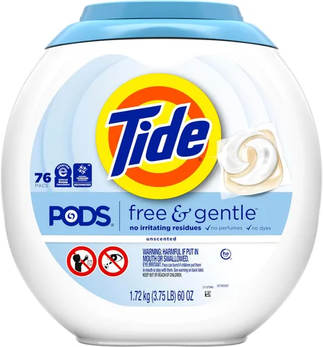 Miniatura 11 de Tide PODS - Cápsulas de jabón de detergente libre y suave, 76